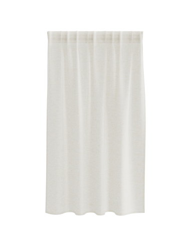 Tenda in Velo con tende 2 pcs Crema 140 x 140 cm Poliestere