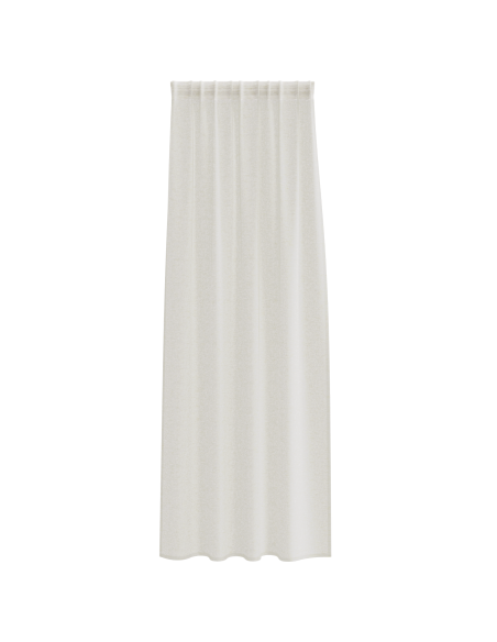 Tende con tende 2 pcs Crema 140 x 245 cm Poliestere