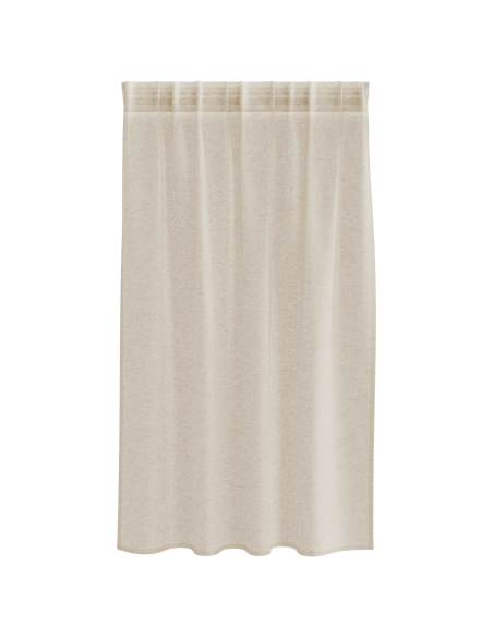 Tende con tende 2 pcs Sabbia 140 x 140 cm Poliestere