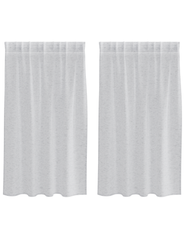 Tenda in Velo 2 pcs Grigio chiaro 140 x 140 cm Poliestere