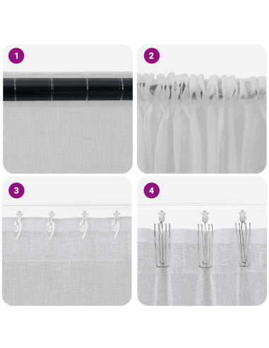 Tenda in Velo 2 pcs Grigio chiaro 175 x 140 cm Poliestere