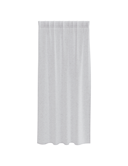 Tende con tende 2 pcs Grigio chiaro 140 x 175 cm Poliestere