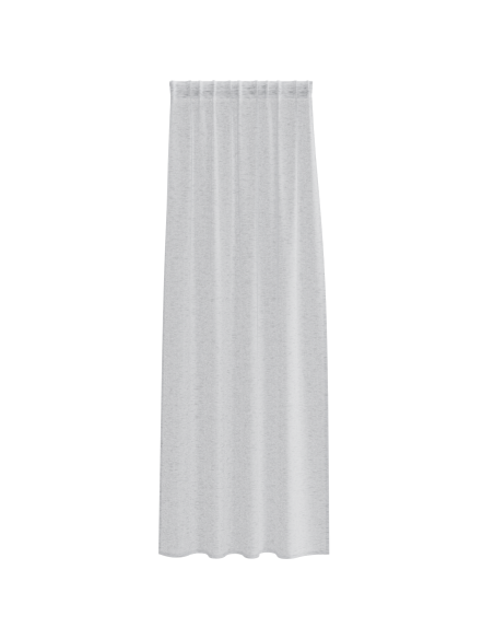 Tende con tende 2 pcs Grigio chiaro 140 x 260 cm Poliestere