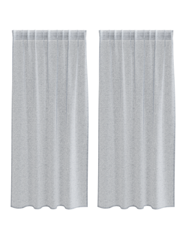 Tenda in Velo 2 pcs Grigio scuro 175 x 140 cm Poliestere
