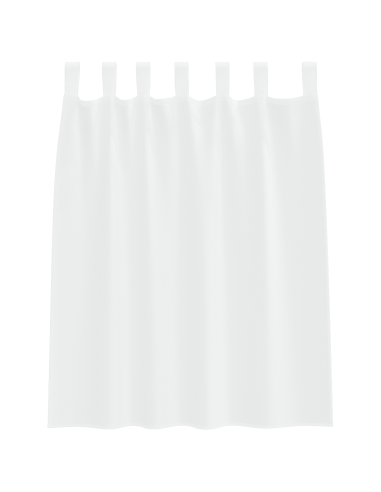 Tenda in Velo con tende 2 pcs Bianco 140 x 140 cm Poliestere