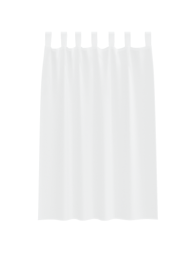 Tenda in Velo con tende 2 pcs Bianco 175 x 140 cm Poliestere