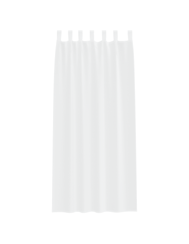 Tenda in Velo con tende 2 pcs Bianco 225 x 140 cm Poliestere