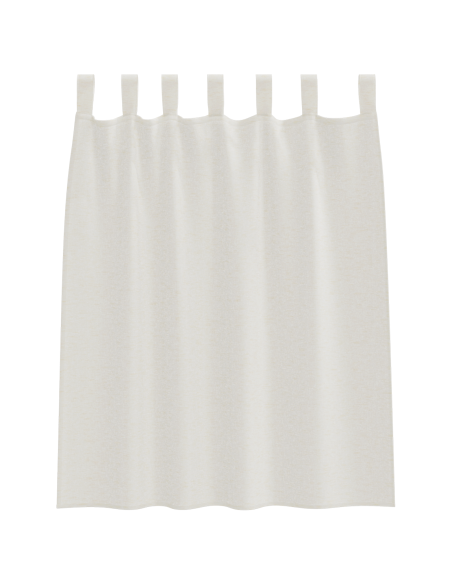 Tende con tende 2 pcs Crema 140 x 140 cm Poliestere