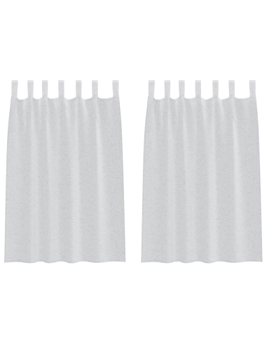 Tenda in Velo 2 pcs Grigio chiaro 140 x 140 cm Poliestere