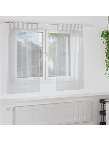 Tenda in Velo 2 pcs Grigio chiaro 140 x 140 cm Poliestere