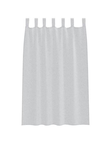 Tenda in Velo 2 pcs Grigio chiaro 175 x 140 cm Poliestere