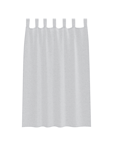 Tende con tende 2 pcs Grigio chiaro 140 x 175 cm Poliestere