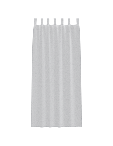 Tende con tende 2 pcs Grigio chiaro 140 x 260 cm Poliestere