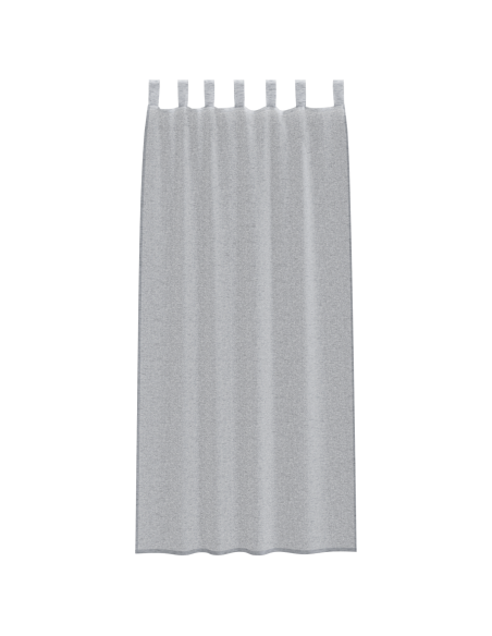 Tende con tende 2 pcs Grigio scuro 140 x 245 cm Poliestere