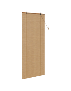Tenda a rullo con tende Marrone 80 x 220 cm Bambù 2