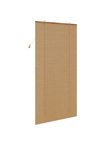 Tenda a rullo con tende Marrone 110 x 220 cm Bambù