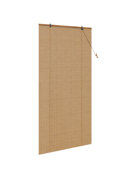 Tenda a rullo con tende Marrone 120 x 220 cm Bambù