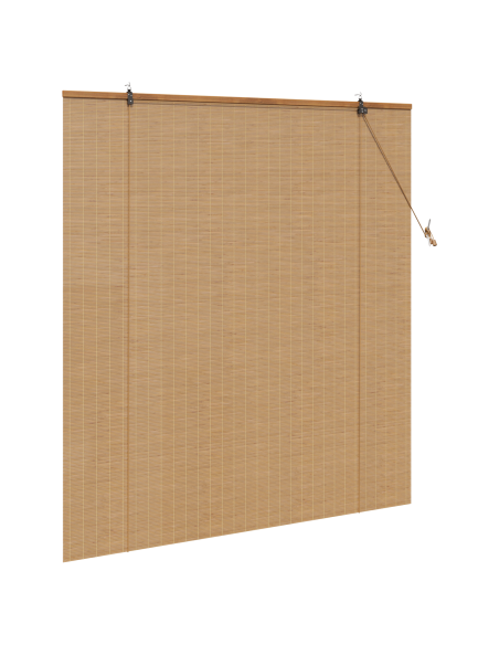 Tende e Tapparelle per Finestre Marrone Chiaro 140 x 160 cm