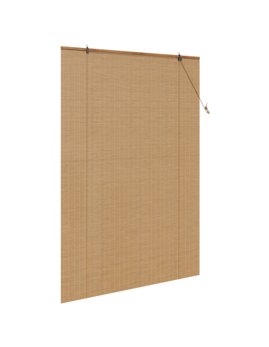 Tenda a rullo con tende Marrone 150 x 220 cm Bambù
