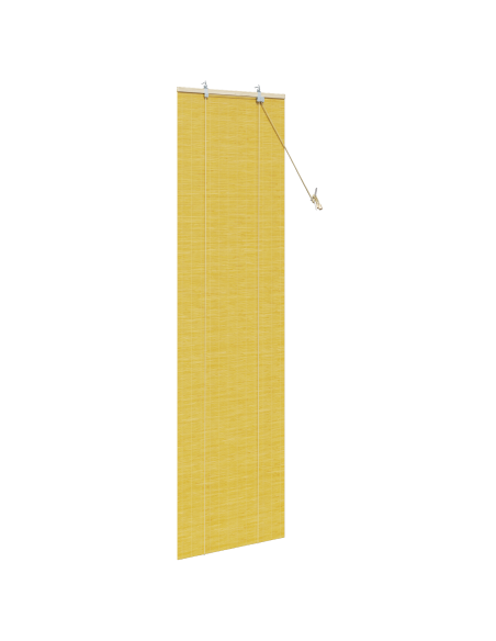 Tenda a rullo con tende Giallo 60 x 220 cm Bambù