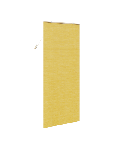 Tenda a rullo con tende Giallo 80 x 220 cm Bambù