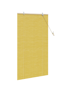 Tenda a rullo con tende Giallo 90 x 160 cm Bambù 2