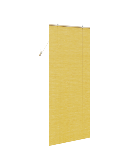 Tenda a rullo con tende Giallo 90 x 220 cm Bambù
