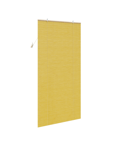 Tenda a rullo con tende Giallo 100 x 220 cm Bambù