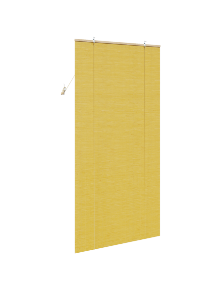 Tenda a rullo con tende Giallo 100 x 220 cm Bambù