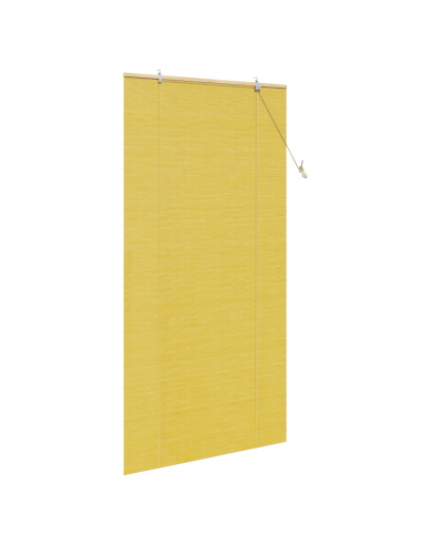 Tenda a rullo con tende Giallo 110 x 220 cm Bambù