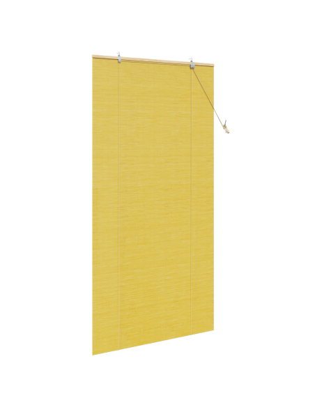 Tenda a rullo con tende Giallo 110 x 220 cm Bambù