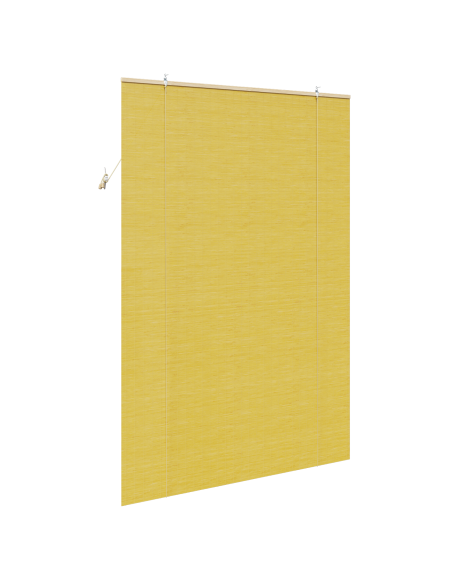 Tenda a rullo con tende Giallo 150 x 220 cm Bambù