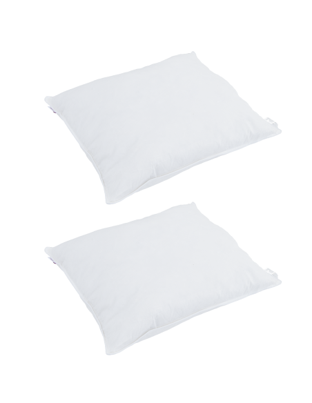 Cuscino con cuscino 2 pcs Bianco 50 x 50 cm Piuma