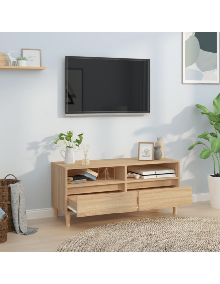 Mobile TV Rovere Sonoma 100x34,5x44,5 cm in Legno Multistrato