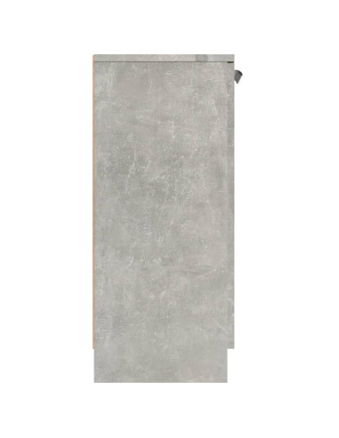 Credenze 2 pz Grigio Cemento 60x30x70 cm in Legno Multistrato