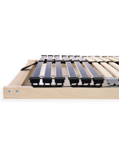 Base a doghe Marrone 140 x 190 cm Legno massello di faggio