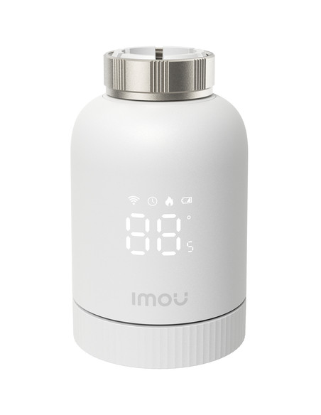 Imou Kit Termostato. Comprende hub ZG2-EU e valvola TRV1, La valvola TRV1 viene fornita con 6 adattatori di montaggio, rilevamen