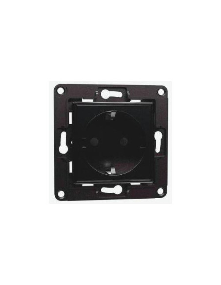 SHELLY WALL SOCKET 1, PRESA A MURO EU/SCHUKO NERA