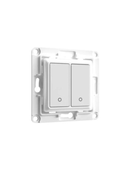 SHELLY WALL SWITCH 2 - PULSANTI FILARI DA PARETE 2 TASTI BIANCO CON SUPP RELè