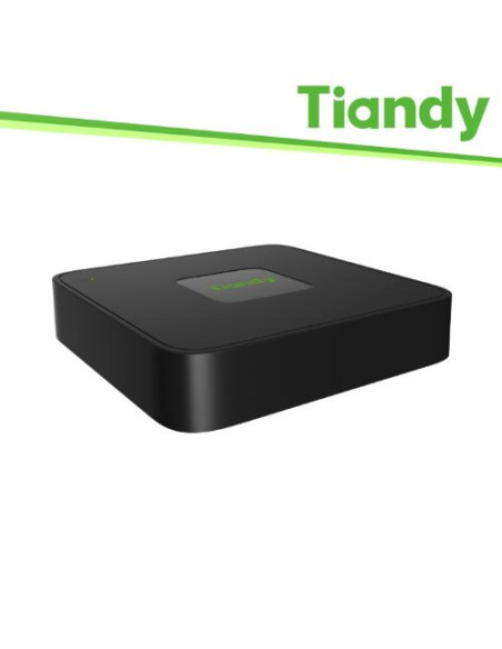 Tiandy NVR 5 Canali, 4 Porte PoE, 60/40Mbps, regist. fino a 5MP - TC-R3105