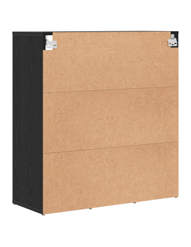 Mobile per scarpe Rovere Nero 77,5 x 30 x 83,5 cm