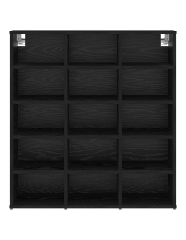 Mobile per scarpe Rovere Nero 77,5 x 30 x 83,5 cm