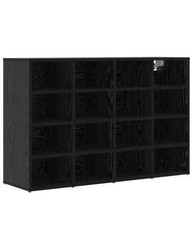 Mobile per scarpe con lo scaffale Rovere Nero 103 x 30 x 67 cm