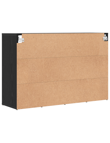 Mobile per scarpe con lo scaffale Rovere Nero 103 x 30 x 67 cm