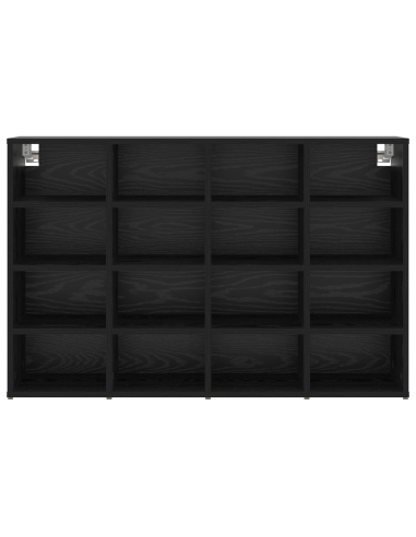 Mobile per scarpe con lo scaffale Rovere Nero 103 x 30 x 67 cm