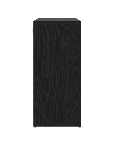 Mobile per scarpe con lo scaffale Rovere Nero 103 x 30 x 67 cm