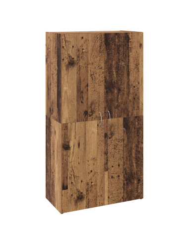 Mobile per Ufficio con lo scaffale Rovere Nero 60 x 32 x 115 cm