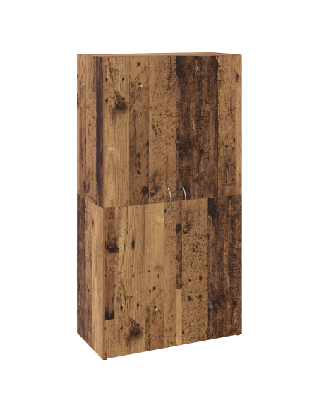 Mobile per Ufficio con lo scaffale Rovere Nero 60 x 32 x 115 cm