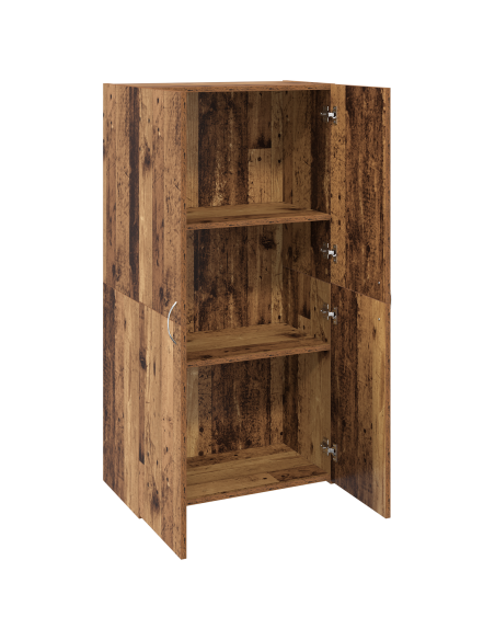 Mobile per Ufficio con lo scaffale Rovere Nero 60 x 32 x 115 cm