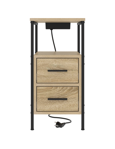 Armadio da Notte con cassetto Rovere Sonoma 30 x 48 x 61 cm